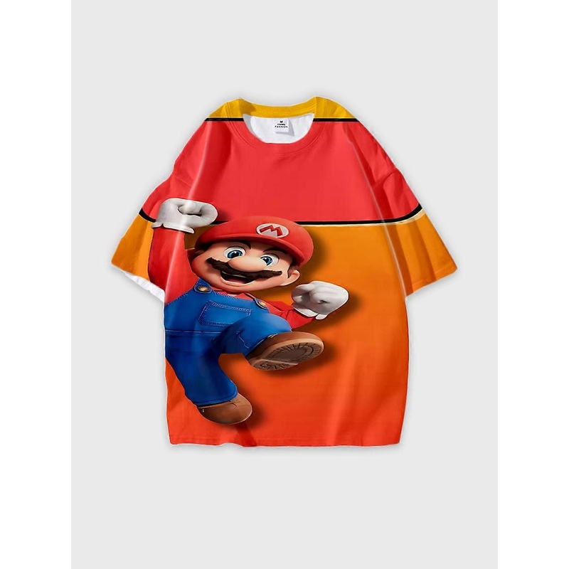 T-shirt Round Neck Loose Fit Short Sleeve D2207 Pattern