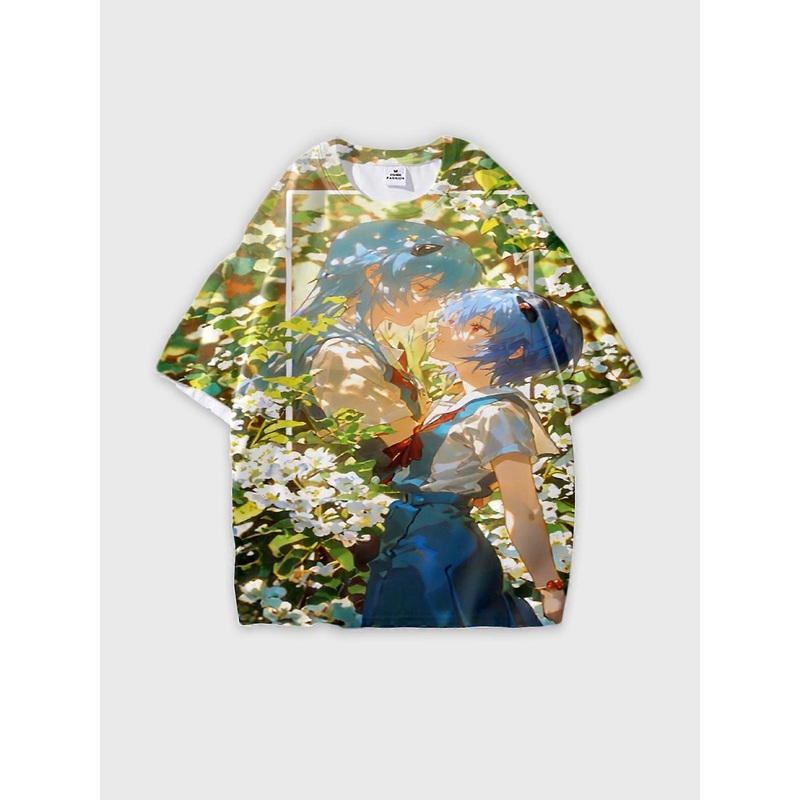 T-Shirt Round Neck, Loose Short Sleeve Pattern Graphic Tee, Unisex Summer Casual Top U1770