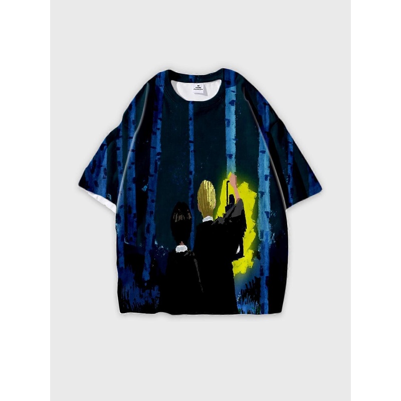 T-Shirt Short Sleeve Round Neck, Summer Casual Loose Graphic Tee, Unisex Harry Potter V1574