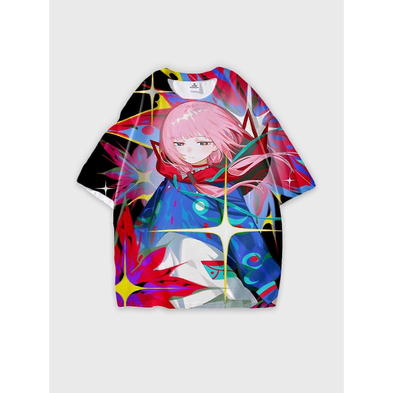 T-Shirt Short Sleeve Round Neck, Summer Casual Loose Graphic Tee, Unisex Pattern U1729