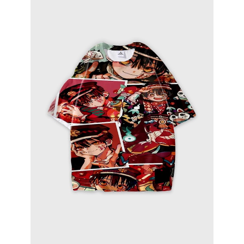 T-Shirt Short Sleeve Round Neck, Summer Casual Loose Graphic Tee, Unisex The Toilet-bound Hanako-kun W860