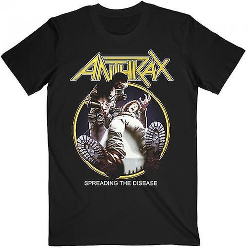 Anthrax Unisex Adult Spreading The Disease Track List T-Shirt
