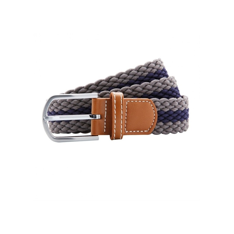 Asquith & Fox Two-colour Stripe Braid Stretch Belt AQ901 | Activewear Group