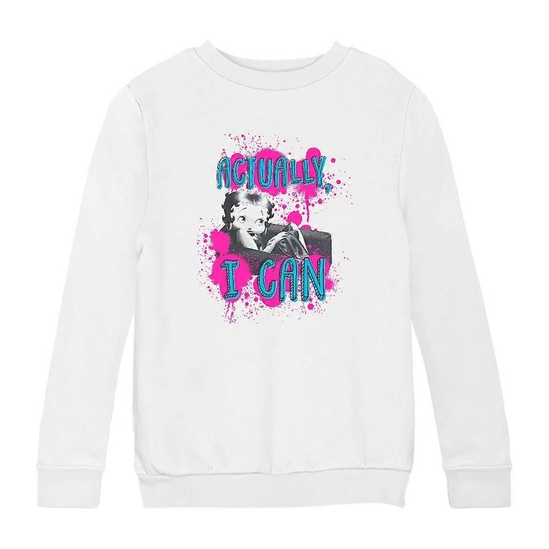 Betty Boop Actually, I Can Paint Splatter Kid's Sweatshirt