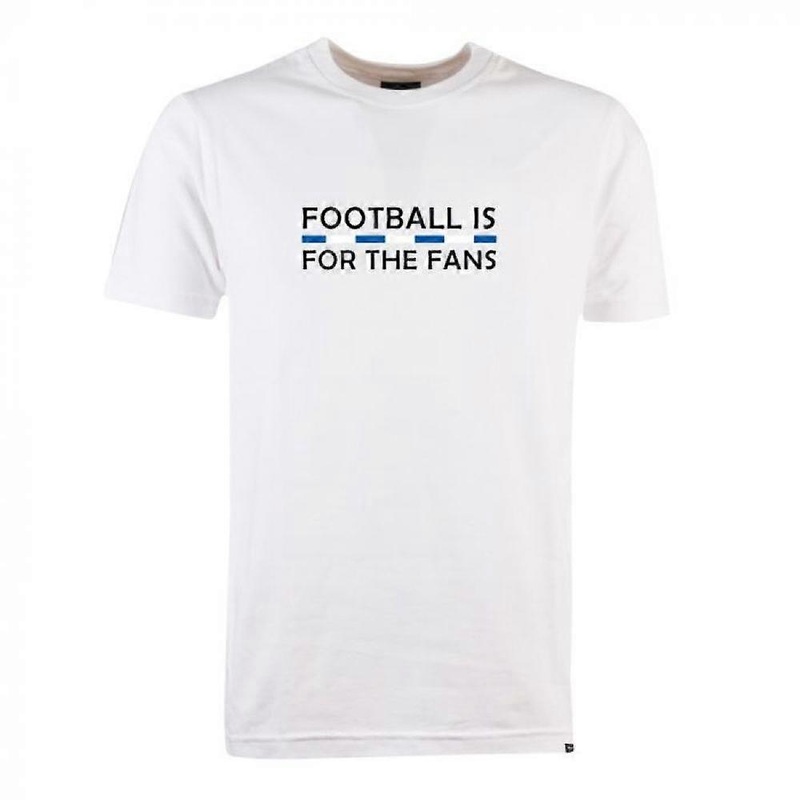 Blue/White Football is for the Fans - White T-Shirt
