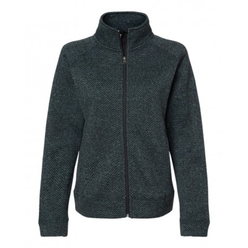 J. America 8716 Women's Traverse Full-Zip Sweater | J. America 8716