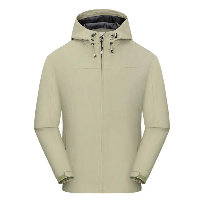 Men's Jacket Without Hood Outdoor Summer Cotton Softshell A6 Khaki XL