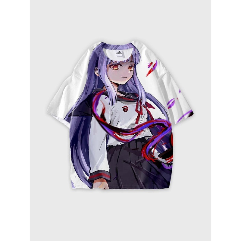 T-Shirt Round Neck, Loose Short Sleeve Seraph of the end Mahiru Hiragi Graphic Tee, Unisex Summer Casual Top U1013