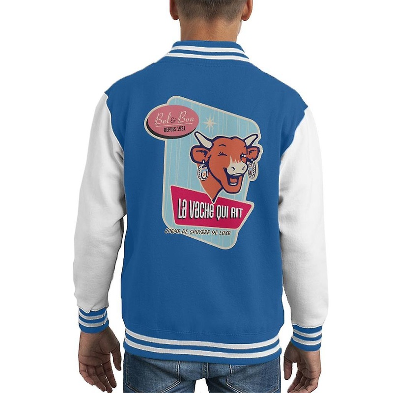 The Laughing Cow Bel And Bon Depuis 1921 Kid's Varsity Jacket
