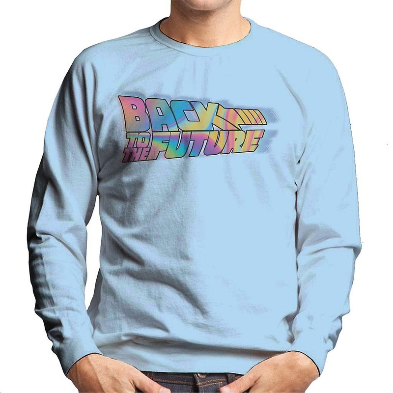 Back to the Future Mist Gradient Logo Men's Sweatshirt
