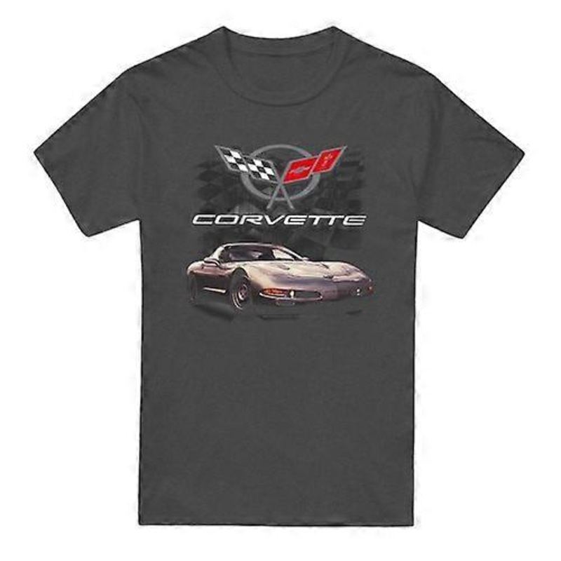 Chevrolet Unisex Adult Checkered Past Heather T-Shirt