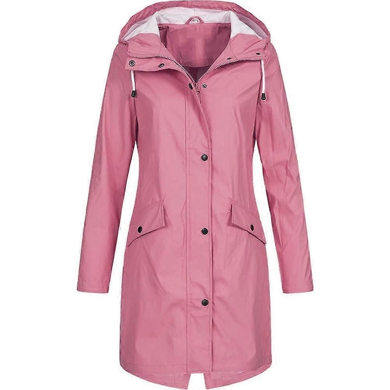 Raincoat jacket for women, fixed rain jacket, outdoor hoodie, waterproof long coat, windproof  XXL Ref: 5905