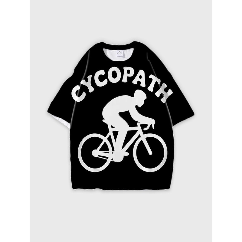 T-Shirt Round Neck, Loose Short Sleeve Pattern Graphic Tee, Unisex Summer Casual Top W2487