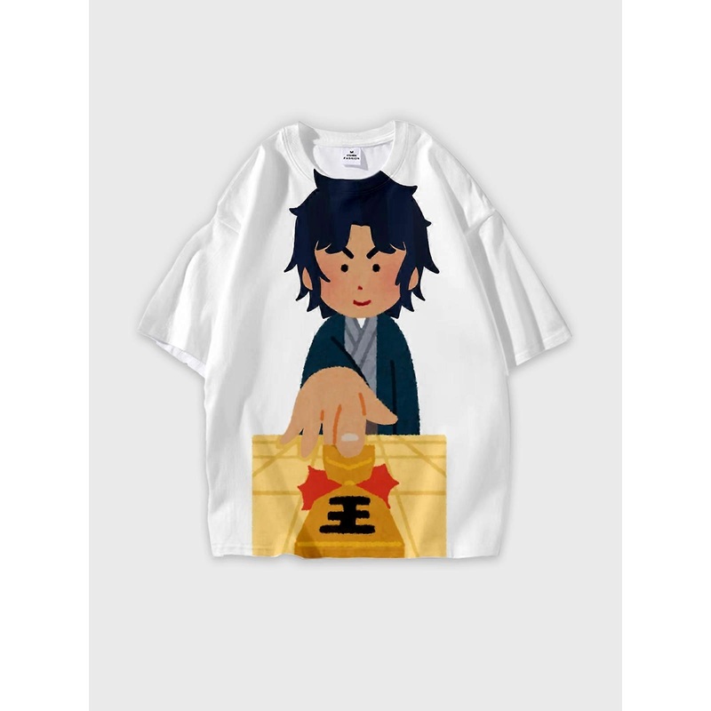 T-Shirt Round Neck, Loose Short Sleeve The Prince of Tennis Graphic Tee, Unisex Summer Casual Top V472