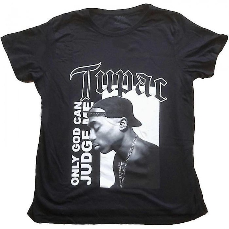Tupac Shakur Womens/Ladies Only God Can Judge Me Cotton T-Shirt
