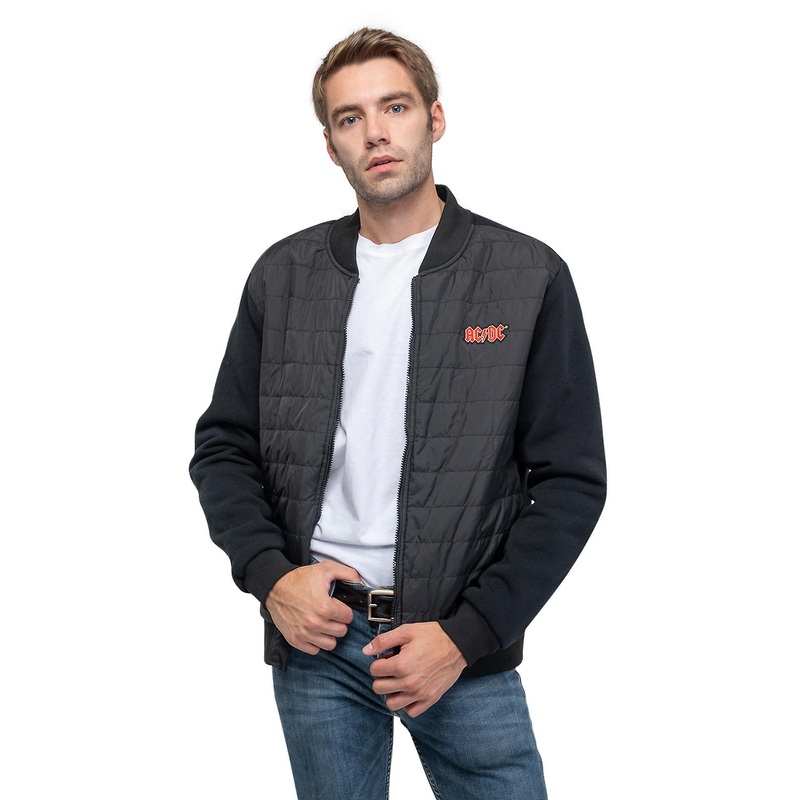 AC/DC Voltage Band Logo Quilted Jacket