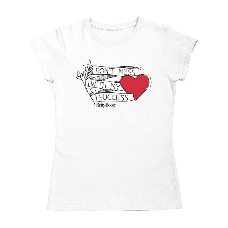 Betty Boop Heart Don't Mess With My Success Women's T-Shirt