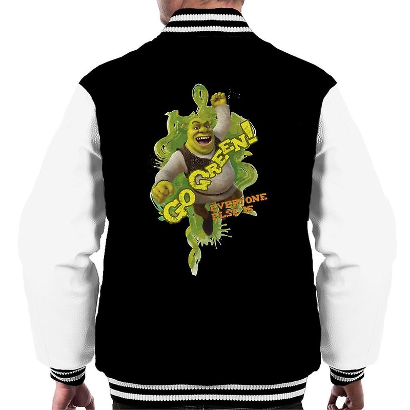 Shrek Go Green Everyone Else Is Men's Varsity Jacket