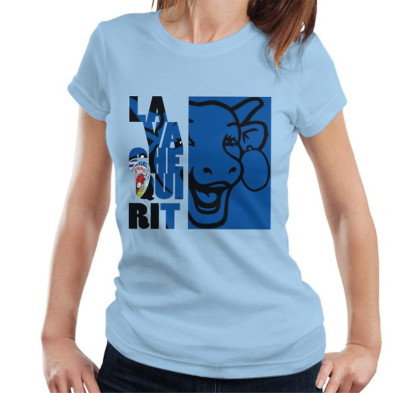 The Laughing Cow La Vache Qui Rit Blue Montage Women's T-Shirt