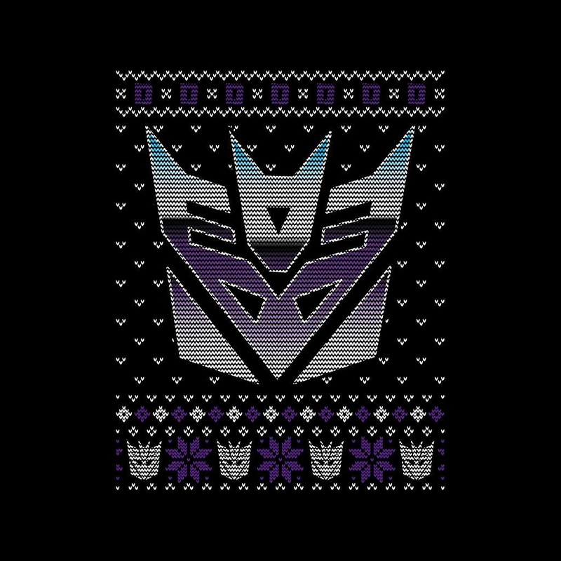 Transformers Christmas Decepticon Crest Women's Sweatshirt
