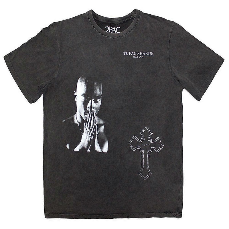 Tupac Photo Cross Limited Edition 999 Only Premium Wash T Shirt