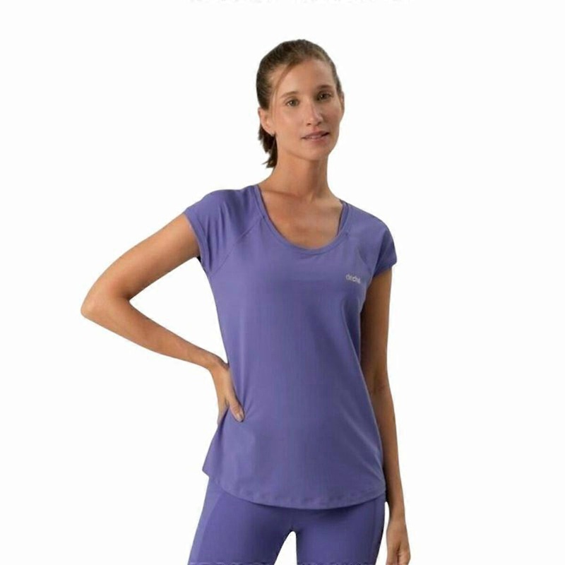 Womens Short Sleeve T-Shirt Ditchil Ease Purple