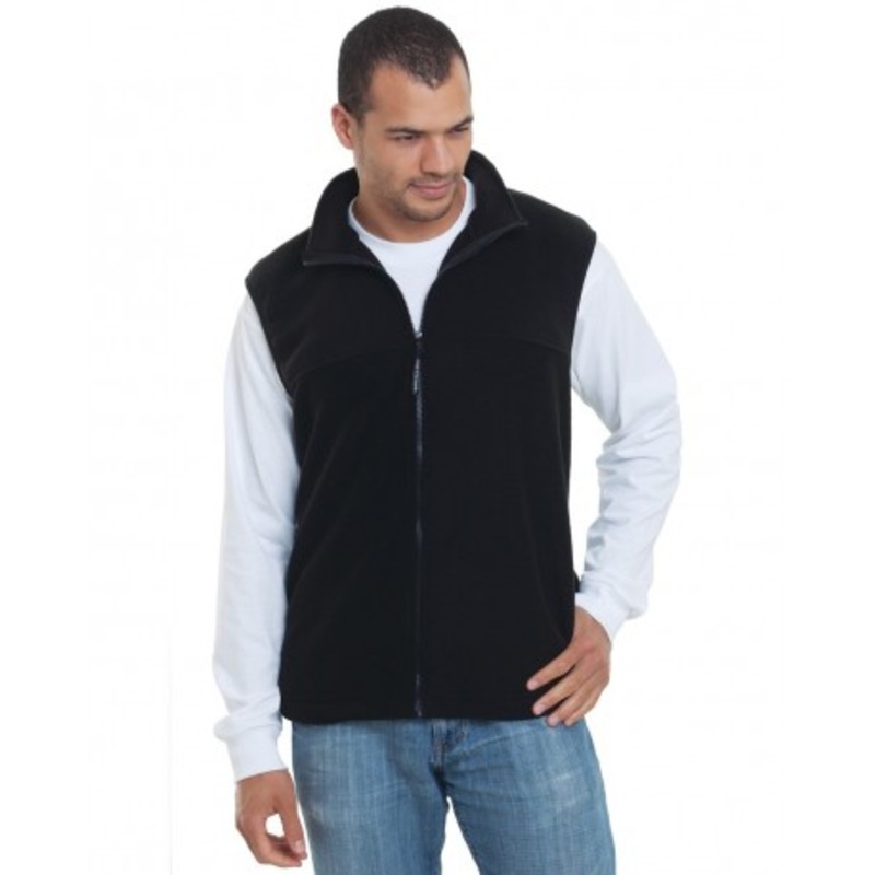 Bayside 1120 USA-Made Full-Zip Fleece Vest | Bayside 1120