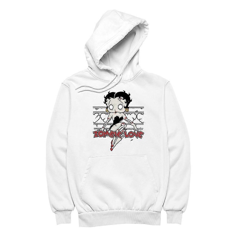 Betty Boop Halloween Scary Zombie Love Women's Hooded Sweatshirt