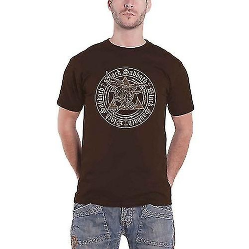Black Sabbath Unisex Adult Henry Pyramid Emblem Cotton T-Shirt