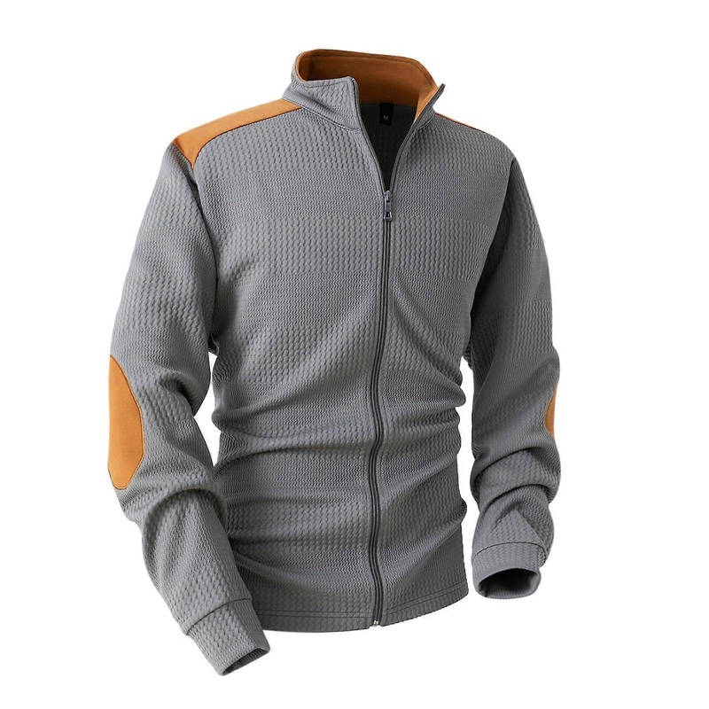 Men's Lightweight Bomber Jacket StandUp Collar Outdoor Sports XL Gray