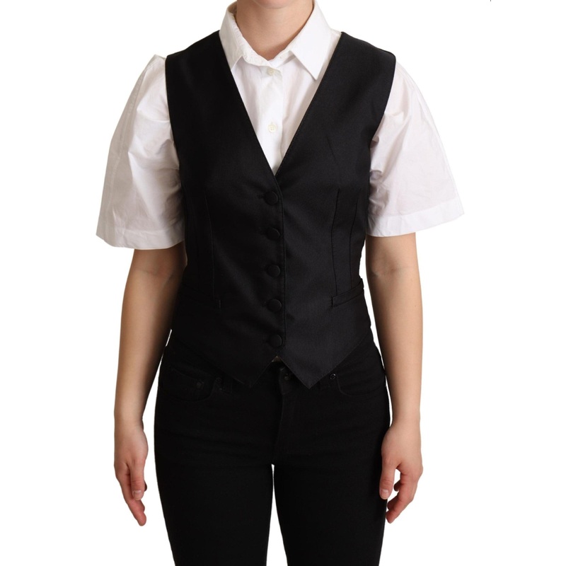 Silk Sleeveless Waistcoat Vest890