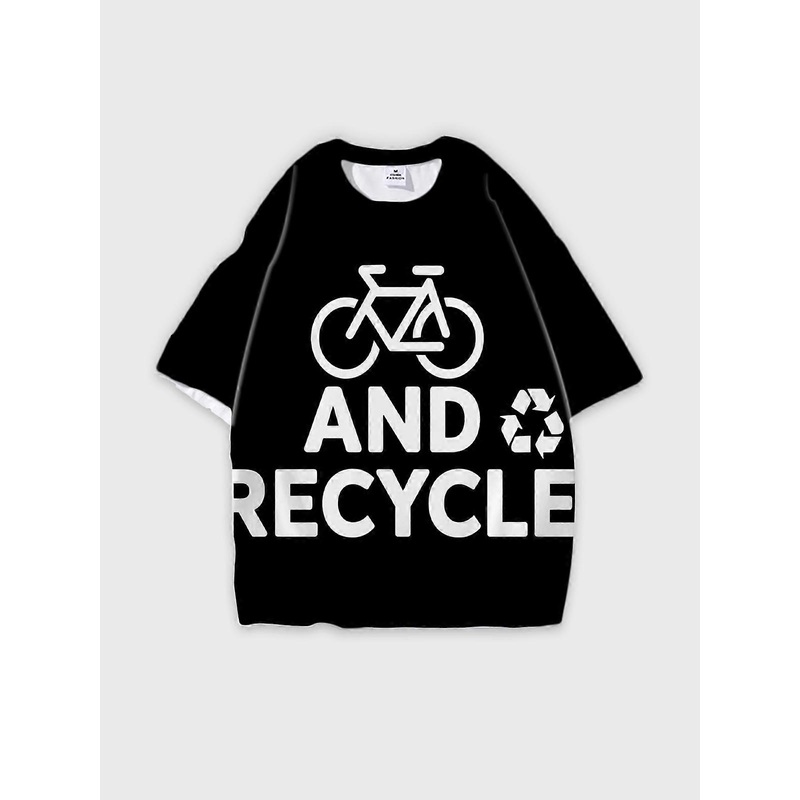T-Shirt Short Sleeve Round Neck, Summer Casual Loose Graphic Tee, Unisex Pattern U2359
