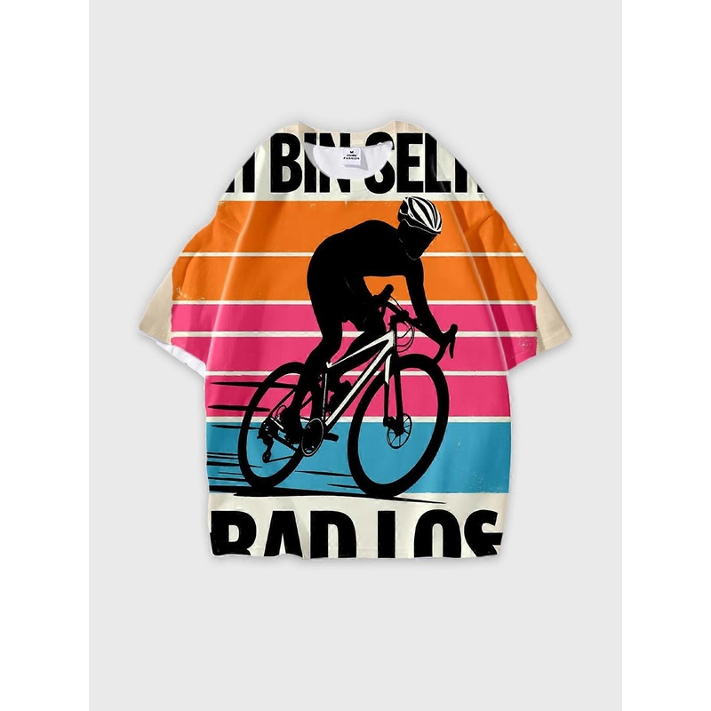 T-Shirt Short Sleeve Round Neck, Summer Casual Loose Graphic Tee, Unisex Pattern W2822