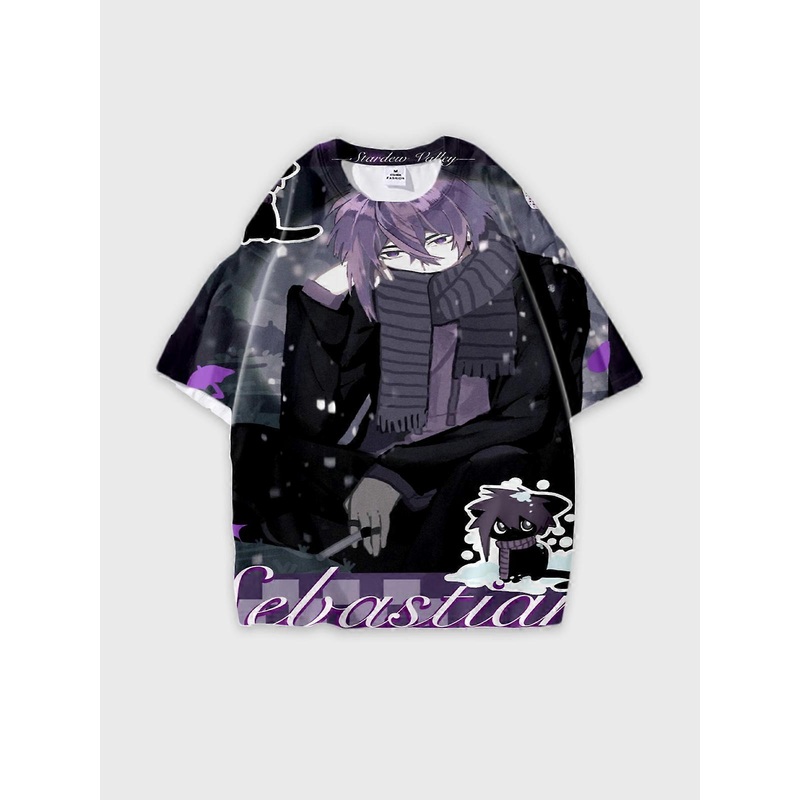 T-Shirt Short Sleeve Round Neck, Summer Casual Loose Graphic Tee, Unisex Stardew Valley Sebastian U257