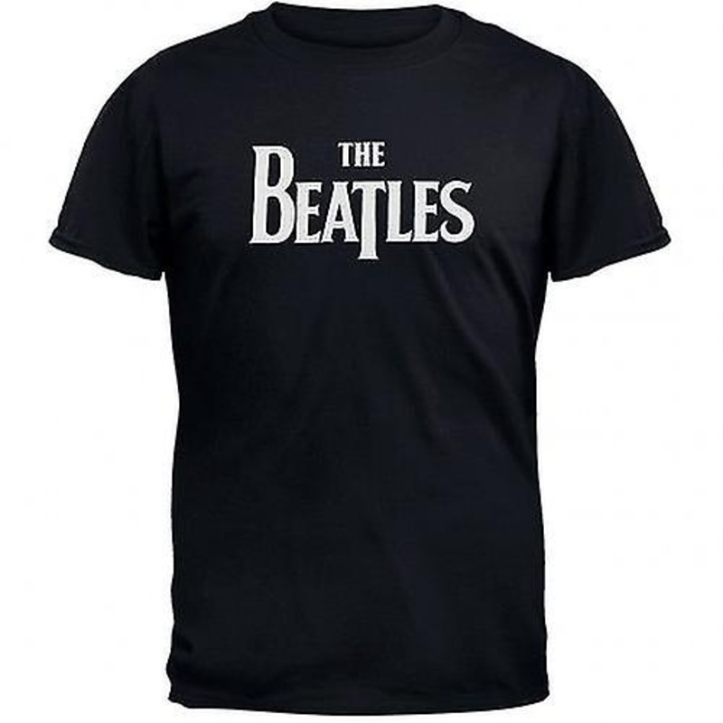 The Beatles Unisex Adult Drop T Logo T-Shirt