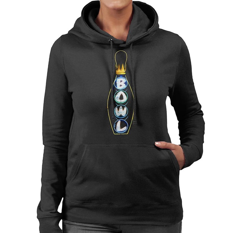 The Big Lebowski Bowl Neon Pin Women's Hooded Sweatshirt