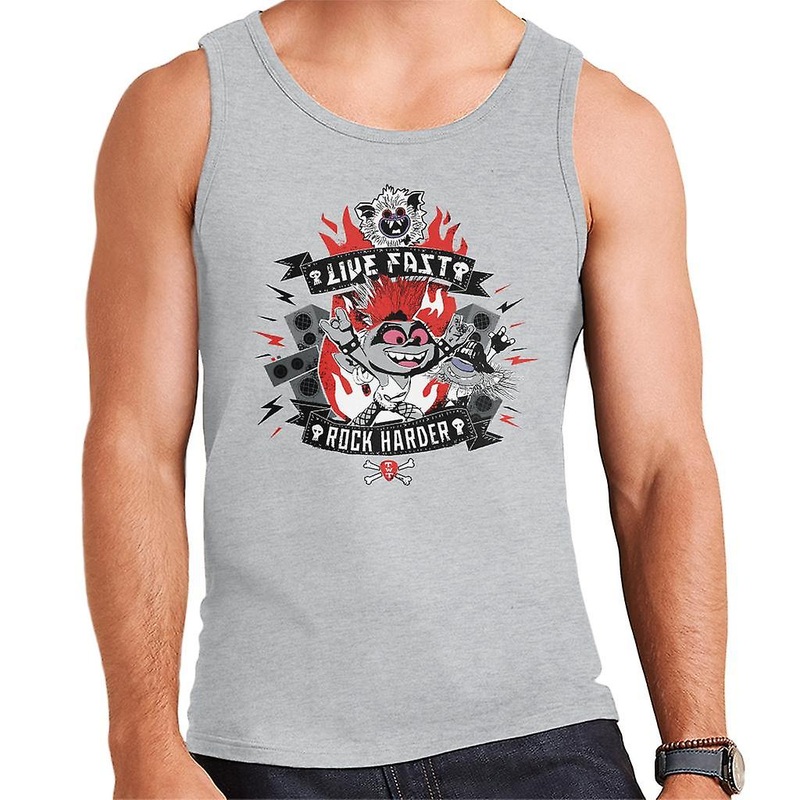Trolls Live Fast Rock Harder Men's Vest