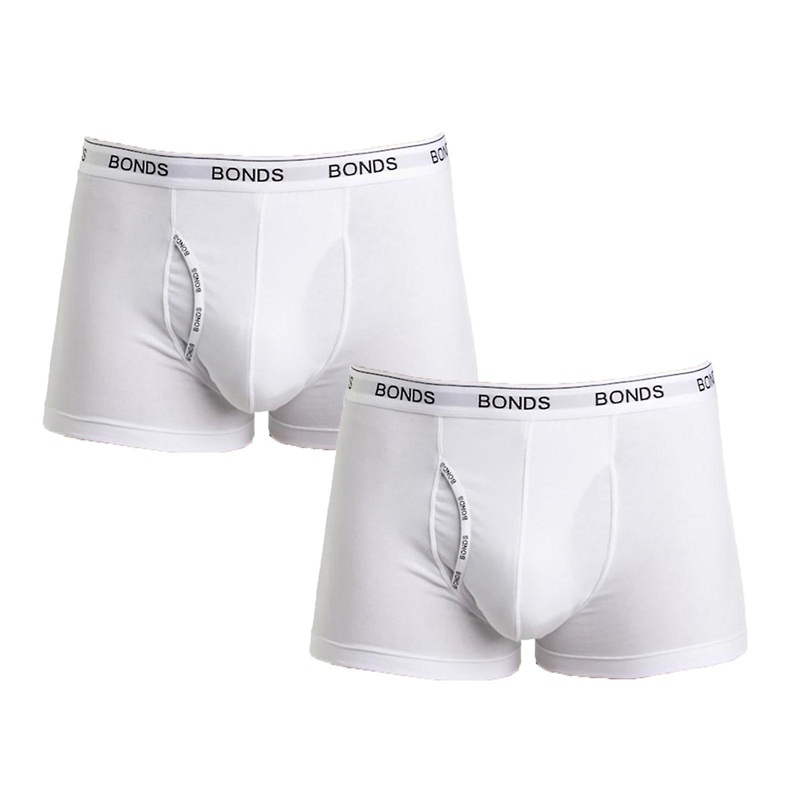 2X Bonds Guyfront Trunks Mens White Briefs Boxer Undies Underwear Mzvj Bulk
