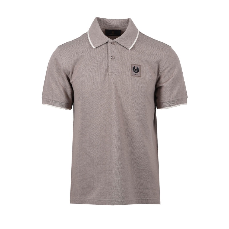 Belstaff Tipped Polo Shirt Pumice