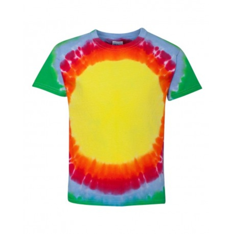 Dyenomite 20BBE Youth Bullseye Tie-Dyed T-Shirt | Dyenomite 20BBE