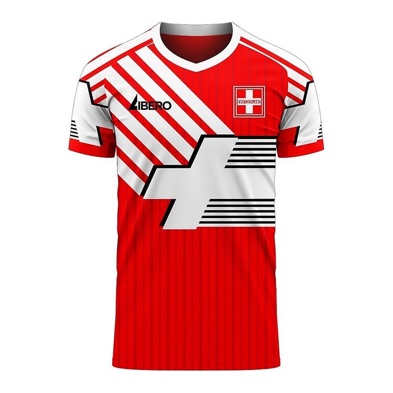 Switzerland 2025-2026 Retro Concept Football Kit (Libero) - Kids
