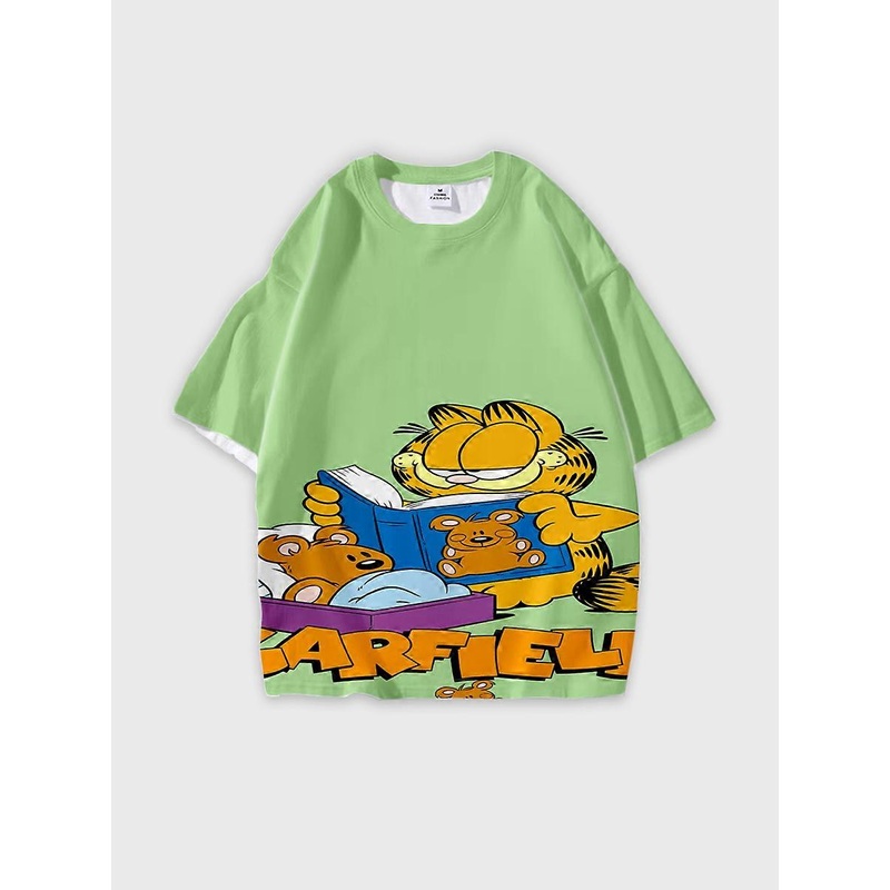 T-shirt round neck Cartoon Pattern loose short sleeve JW4445