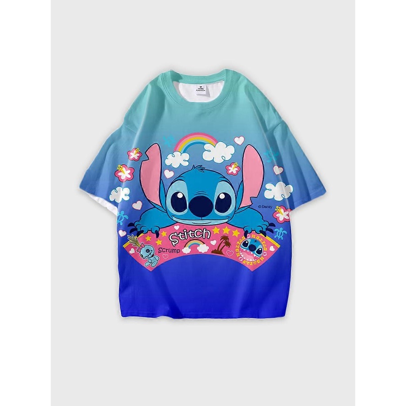 T-shirt short sleeve round neck summer casual loose D3181