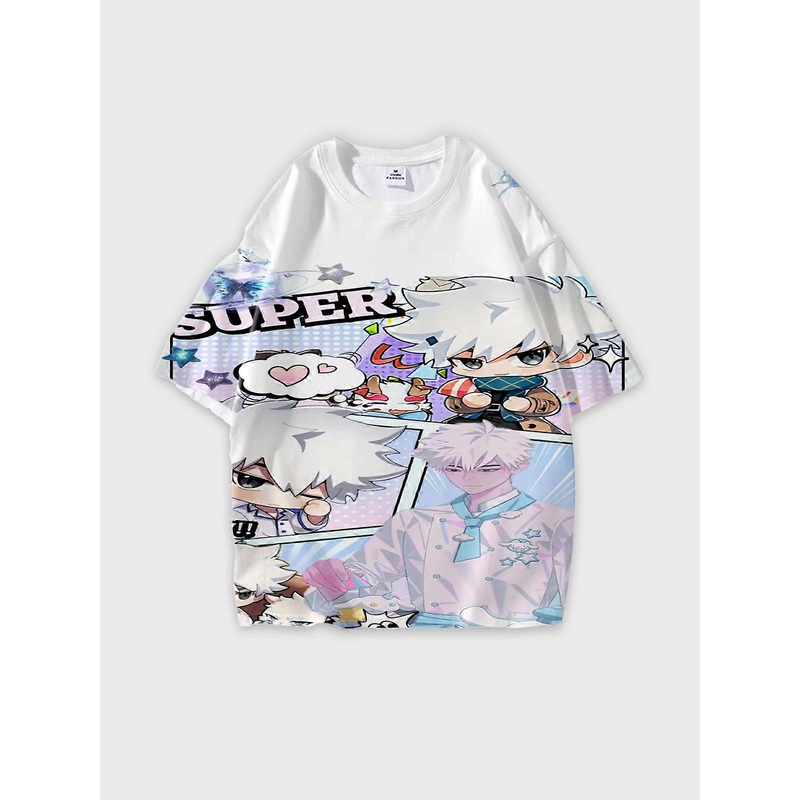 T-Shirt Short Sleeve Round Neck, Summer Casual Loose Graphic Tee, Unisex The Link Click W601