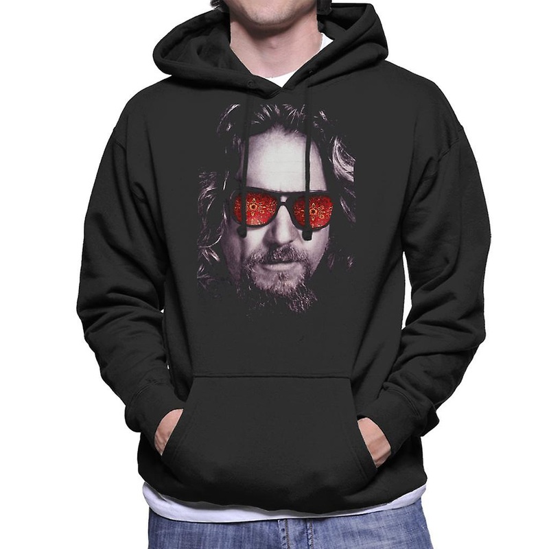 The Big Lebowski The Dude Face Carpet Shades Men's Hooded Sweatshirt