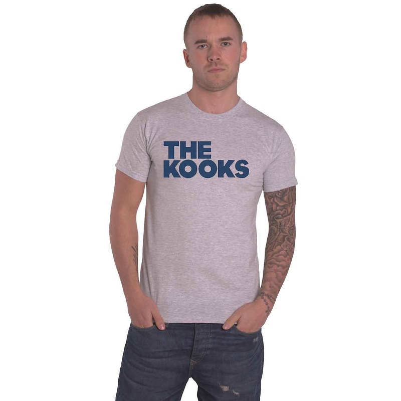 The Kooks T Shirt Band Logo new Official Mens Grey