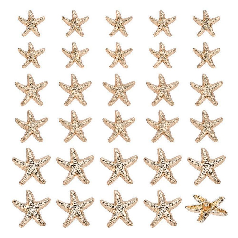 60 PCS 3 Sizes Zinc Alloy Starfish Shank Buttons Sparkle Luxury Button Ocean Animal Buttons Metal Button Sewing Button for Women Woolen Shirt Trousers