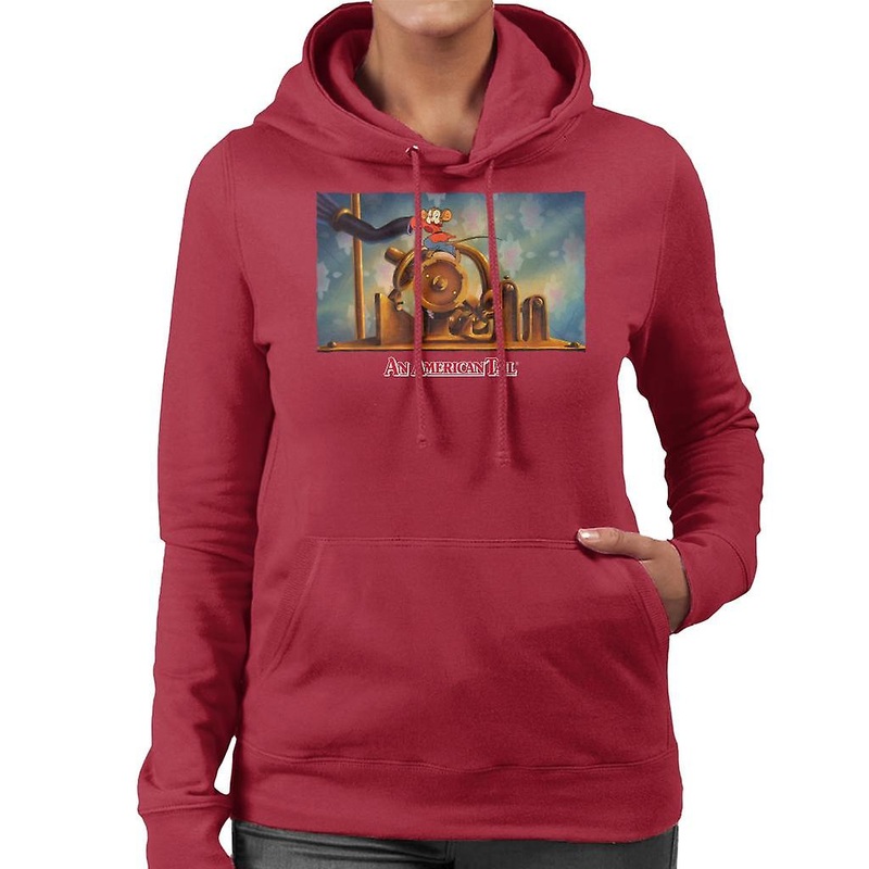 An American Tail Fievel Mousekewitz Running Women's Hooded Sweatshirt