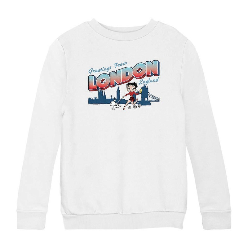 Betty Boop London England Kid's Sweatshirt