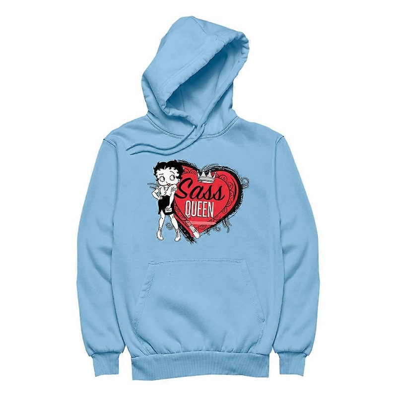 Betty Boop Sass Queen Crown Heart Men's Hooded Sweatshirt
